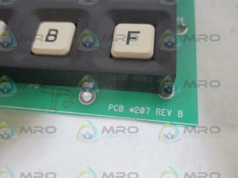 PCB 207 W/ 84BC1-004 KEYPAD ADAPTOR BOARD UNMP