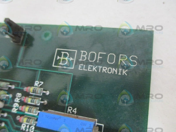 BOFORS ELEKTRONIK H-2-KCA BOARD UNMP