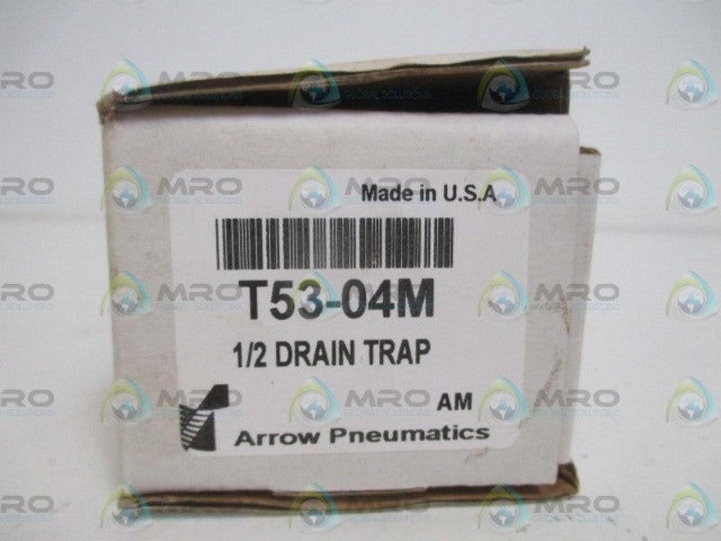 ARROW PNEUMATICS T53-04M DRAIN TRAP 1/2" NSMP