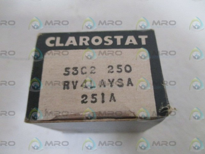 CLAROSTAT RV4LAYSA251A POTENTIOMETER  NSMP