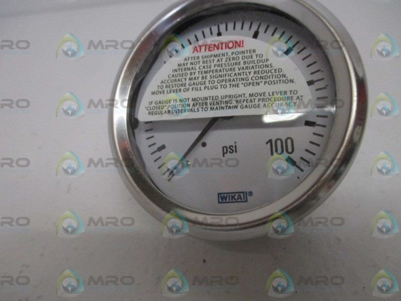 WIKA 9768327 PRESSURE GAUGE 100PSI NSMP