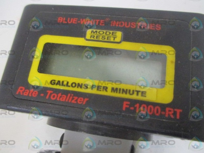 BLUE-WHITE RT-750MI-GPM1 PADDLEWHEEL FLOWMETER NSNP