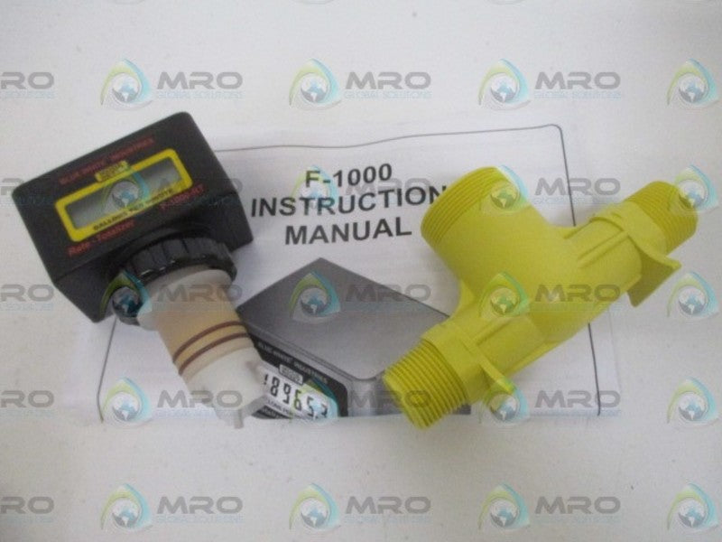 BLUE-WHITE RT-750MI-GPM1 PADDLEWHEEL FLOWMETER NSNP