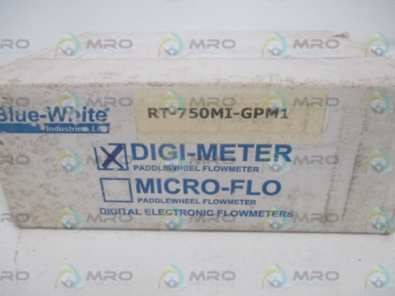 BLUE-WHITE RT-750MI-GPM1 PADDLEWHEEL FLOWMETER NSFS