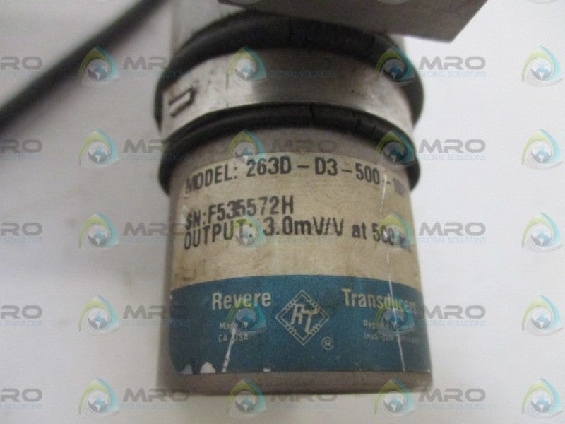 REVERSE TRANSDUCER 263D-D3-500-10P1 500LBS TRANSDUCER UNMP