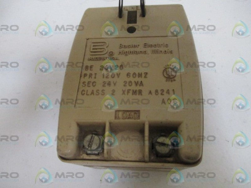 BASLER ELECTRIC XFMR A8241 POWER SUPPLY 120V UNMP