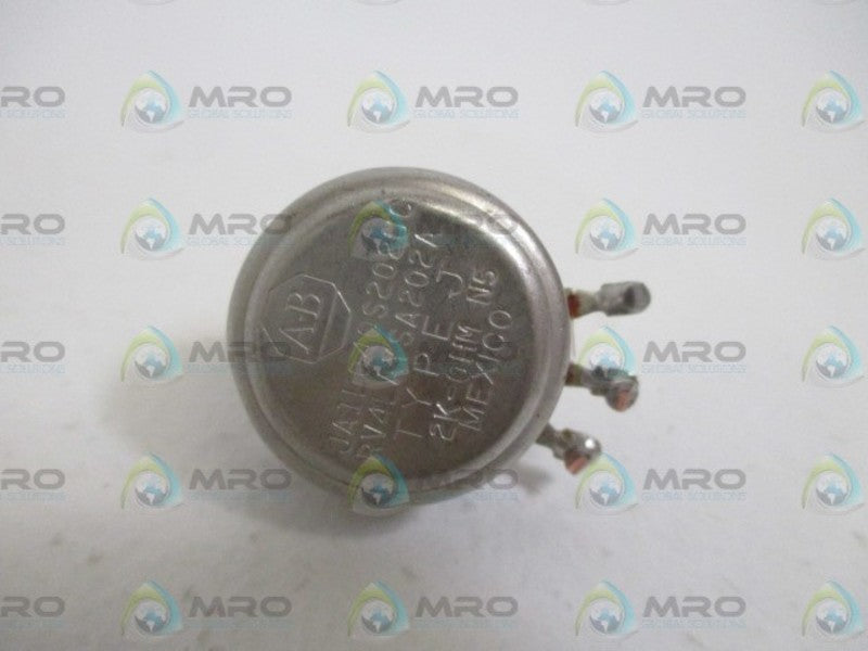 ALLEN BRADLEY JAIL040S202UC RV4LAYSA202A POTENTIOMETER 2K UNMP