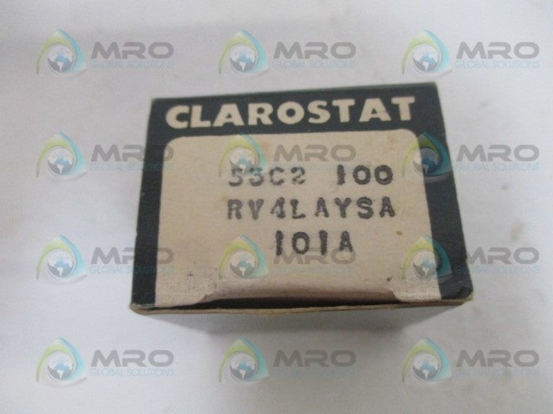 CLAROSTAT RV4LAYSA101A POTENTIOMETER 100 NSMP