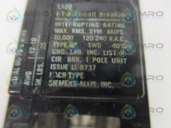 SIEMENS HACR120 CIRCUIT BREAKER 20A NSNP