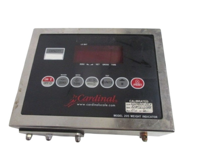 CARDINAL DETECTO 205-A WEIGHT INDICATOR UNMP