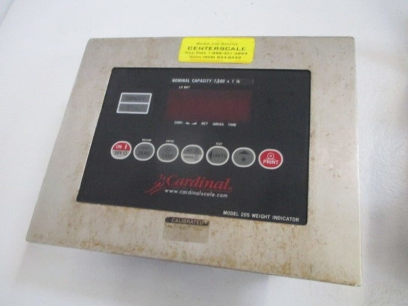 CARDINAL DETECTO 205 WEIGHT INICATOR (AS PICTURED) UNMP