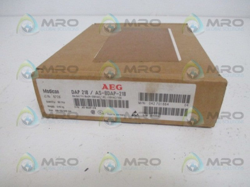 AEG MODICON DAP218/ AS-BDAP-218 OUTPUT MODULE *NEW IN BOX*