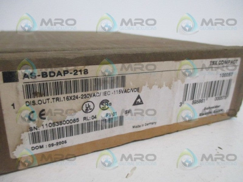 SCHNEIDER ELECTRIC AS-BDAP-218 OUTPUT MODULE NSMP