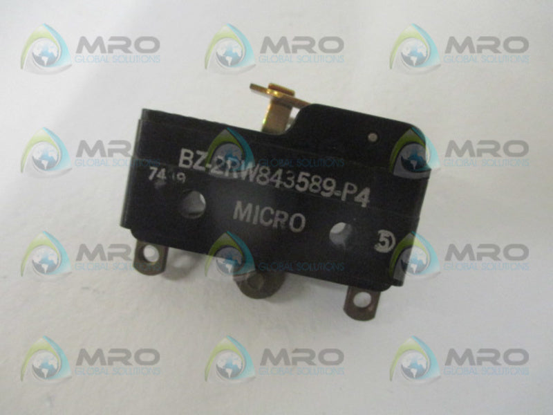 MICRO SWITCH BZ-2RW843589-P4 LIMIT SWITCH UNMP