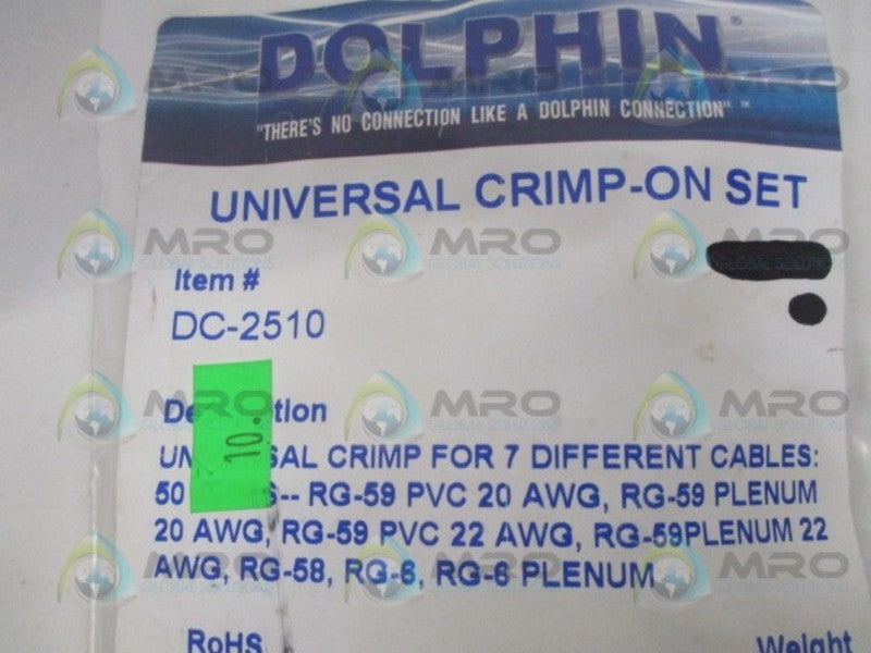 DOLPHIN DC-2510 UNIVERSAL CRIMP-ON SET NSNP