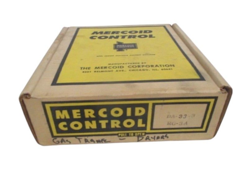 MERCOID CONTROLS DA-33-3 PRESSURE CONTROL 20PSIG NSMP