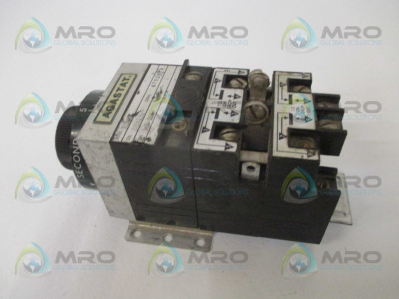 AGASTAT 7024AD TIMING RELAY 5-50 SEC. 120V UNMP
