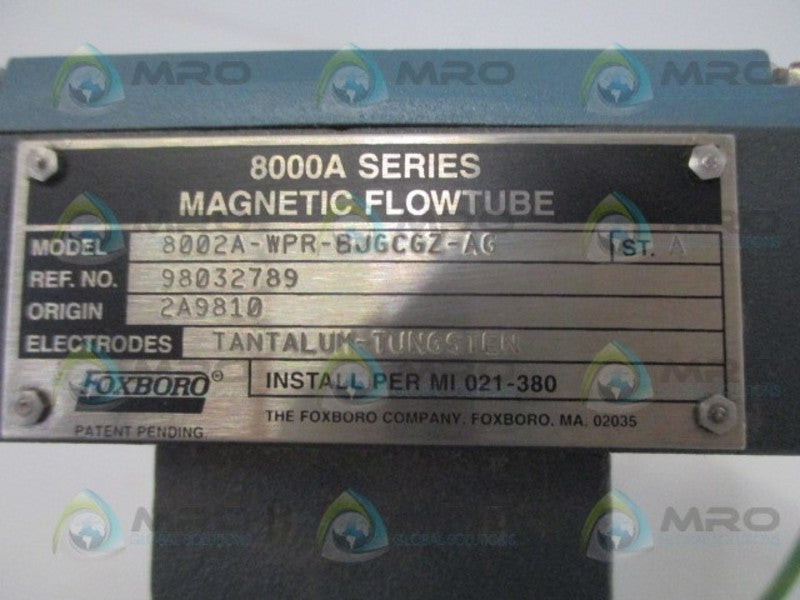 FOXBORO 8002A-WPR-BJGCGZ-AG UNMP