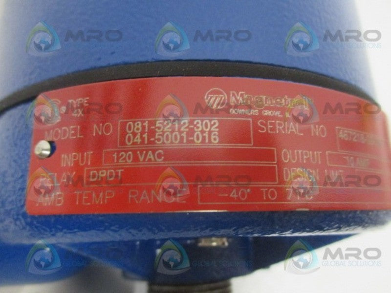 MAGNETROL 081-5212-302 / 041-5001-016 REMOTE ELECTRIC LEVEL CONTROL NSNP