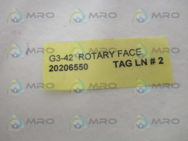 INDUSTRIAL MRO 20206550 G3-42 ROTARY FACE *NEW NO BOX*