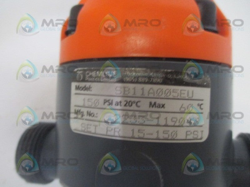 CHEMLINE SB11A005EU SOCKET RELIEF VALVE UNMP