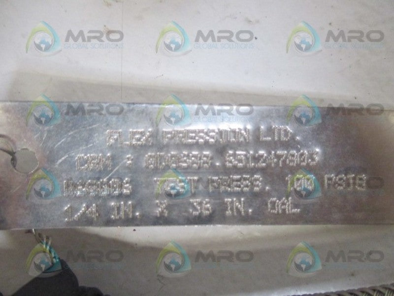 FLEX PRECISION 0D0688.651247803 FLEX-HOSE 100PSIG 1/4" NSNP