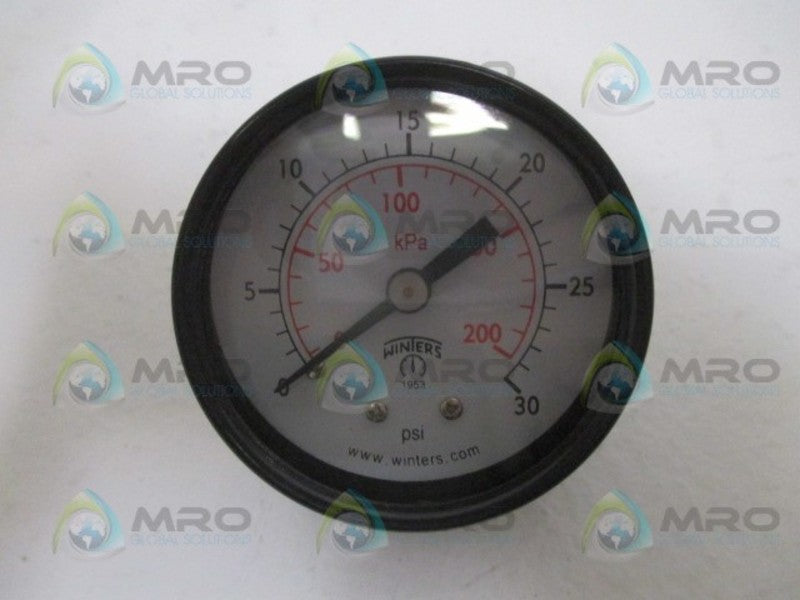 WINTERS E1403 PRESSURE GAUGE 2" 0/30PSI 200KPA NSMP