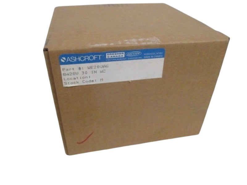 ASHCROFT B240V 20PSI PRESSURE SWITCH 30" WC NSMP