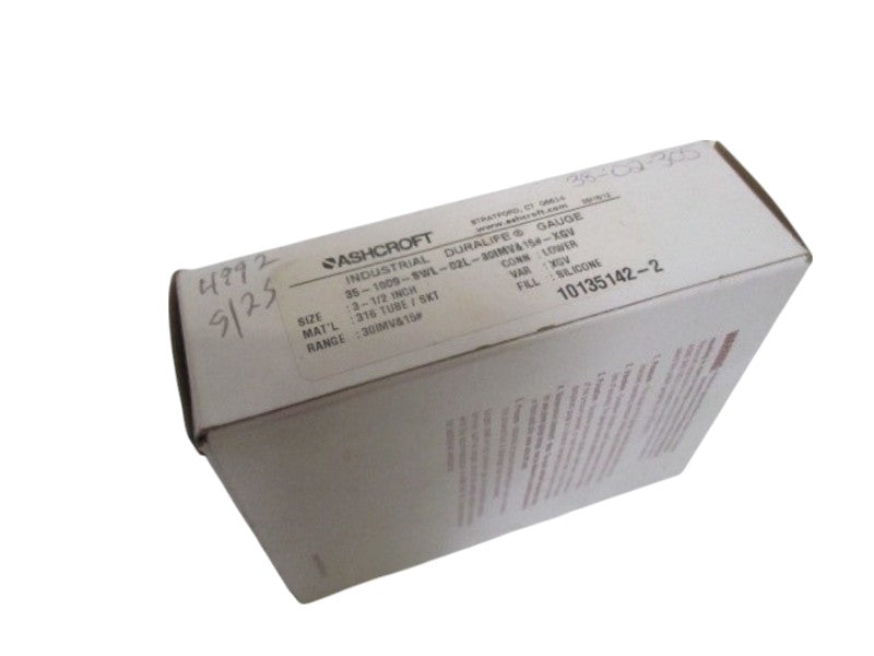 ASHCROFT 35-1009-SWL-02L-30IMV&15#-XGV PRESSURE GAUGE NSMP