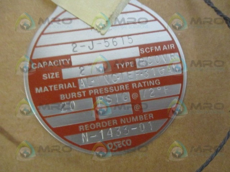 OSECO COVR RUPTURE DISC NSMP