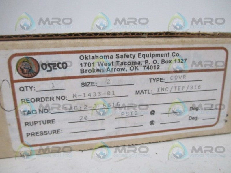 OSECO COVR RUPTURE DISC NSMP