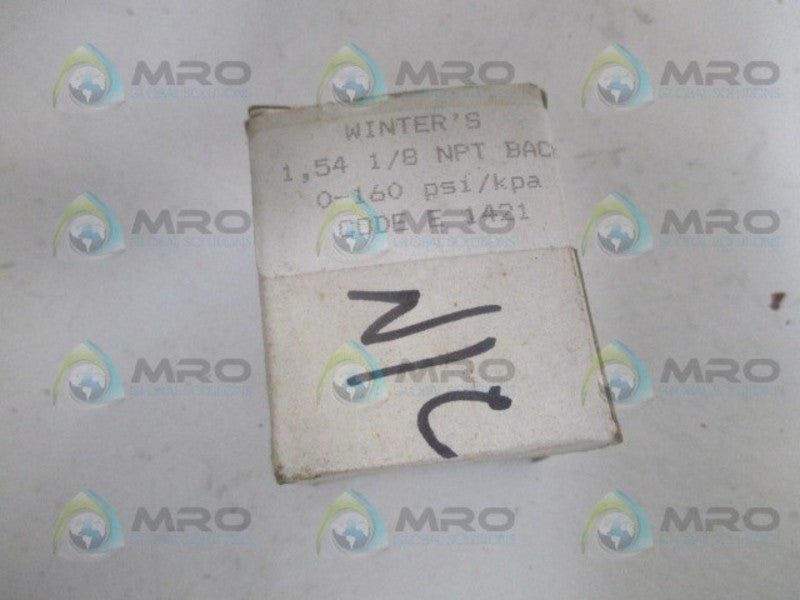 WINTERS E1047 PRESSURE GAUGE 0/100PSI NSNP