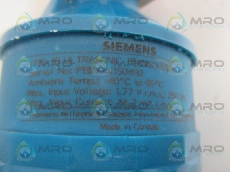 SIEMENS MILLTRONICS 7ML11150CA40 ULTRASONIC TRANSDUCER UNMP