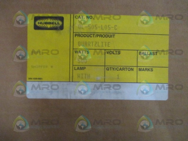HUBBELL QL-505-L05-C QUARTZLITER FLOOD LIGHT NSMP