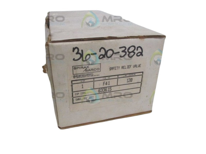 SPIRAX SARCO F41  633615 SAFETY RELIEF VALVE NSMP