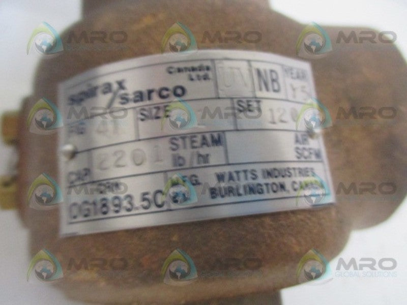 SPIRAX SARCO F41  633615 SAFETY RELIEF VALVE NSMP