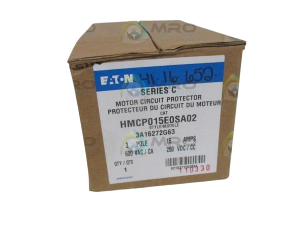 CUTLER HAMMER HMCP015E0SA02 CIRCUIT BREAKER 15A NSMP