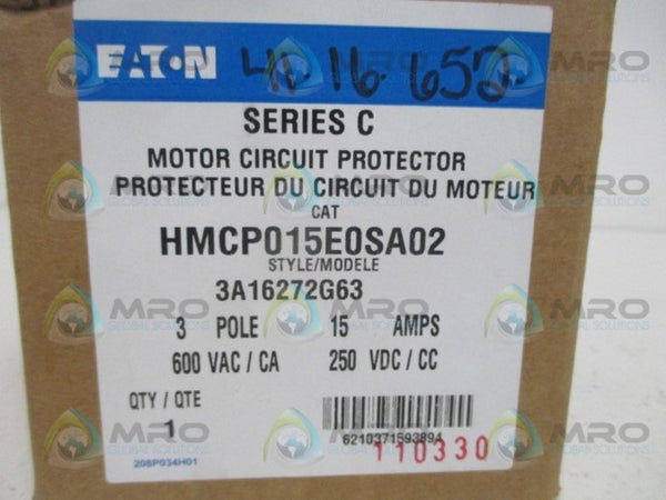 CUTLER HAMMER HMCP015E0SA02 CIRCUIT BREAKER 15A NSMP