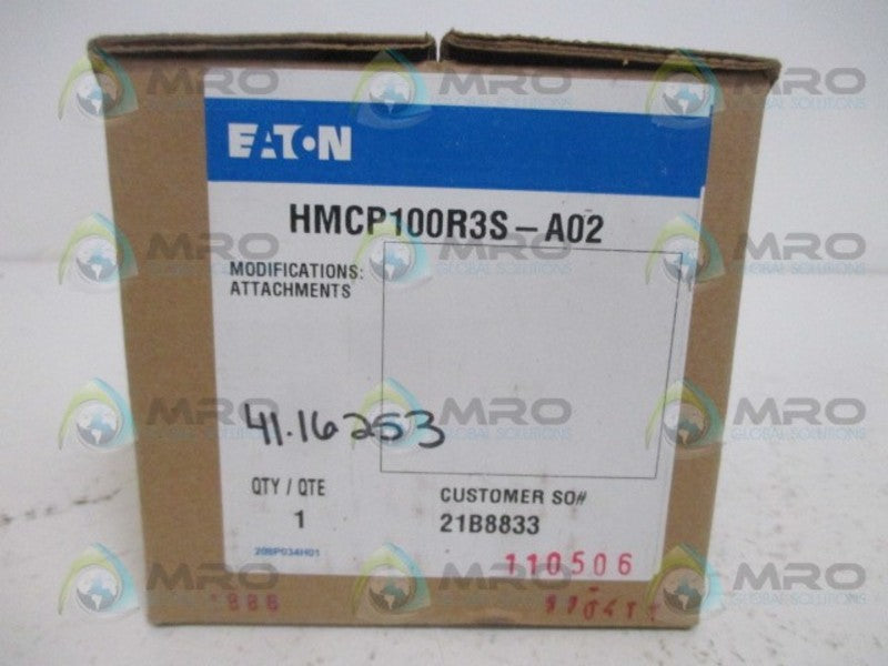 CUTLER HAMMER HMCP100R3S-A02 100A NSMP