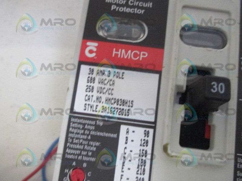 CUTLER HAMMER HMCP030H1S CIRCUIT BREAKER 30A NSMP