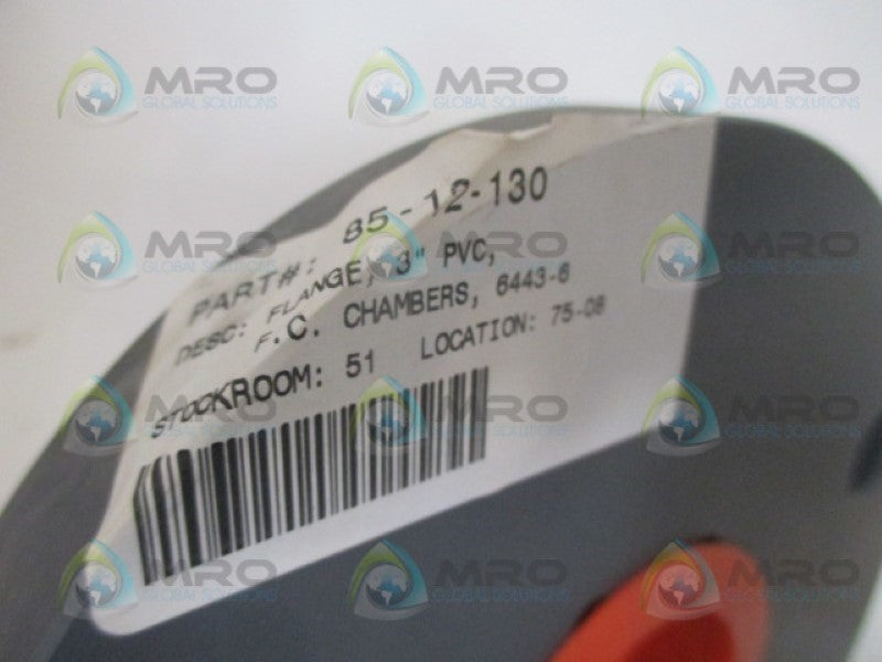 F.C. CHAMBERS 6443-6 PVC FLANGE 3" NSNP
