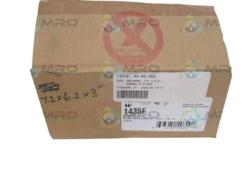HAMMOND 1435F PUSHBUTTON ENCLOSURE 4-POLE NSMP