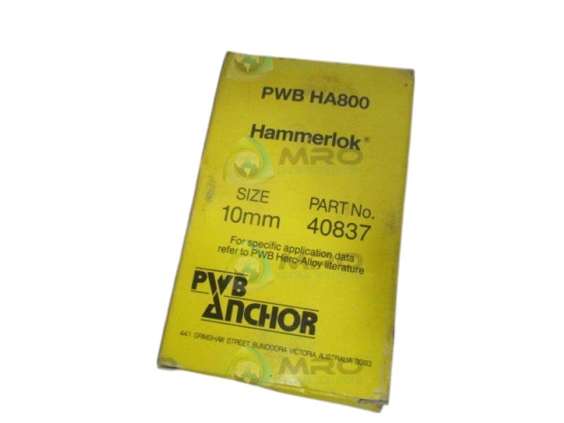 PWB ANCHOR 40837 HAMMERLOK 10MM NSMP