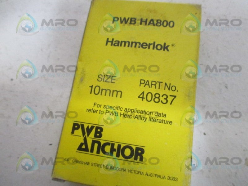 PWB ANCHOR 40837 HAMMERLOK 10MM NSMP