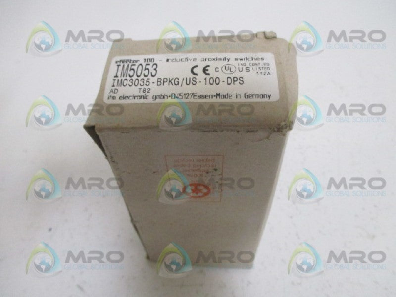 IFM EFECTOR IM5053 IMC3035-BPKG/US INDUCTIVE PROXIMITY SENSOR *NEW IN BOX*