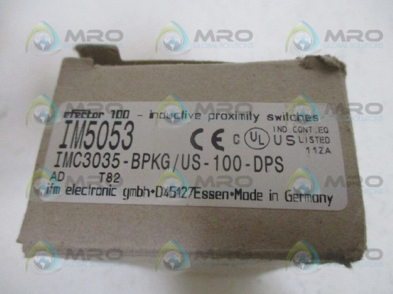 IFM EFECTOR IM5053 IMC3035-BPKG/US INDUCTIVE PROXIMITY SENSOR *NEW IN BOX*