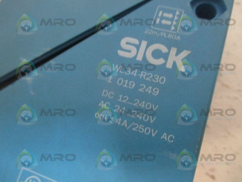 SICK WL34-R230 PHOTOELECTRIC SENSOR (AS PICTURED) NSMP