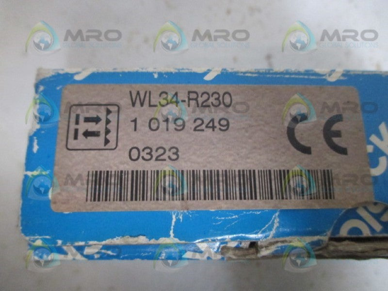SICK WL34-R230 PHOTOELECTRIC SENSOR (AS PICTURED) NSMP