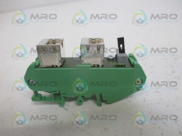 PHOENIX CONTACT VS-PP-R-1XRJ45/RJ45 RELAY BASE NSMP