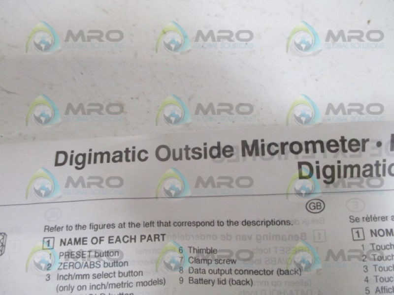 MITUTOYO 1052 293 70-85MM DIGIMATIC MICROMETER NSMP